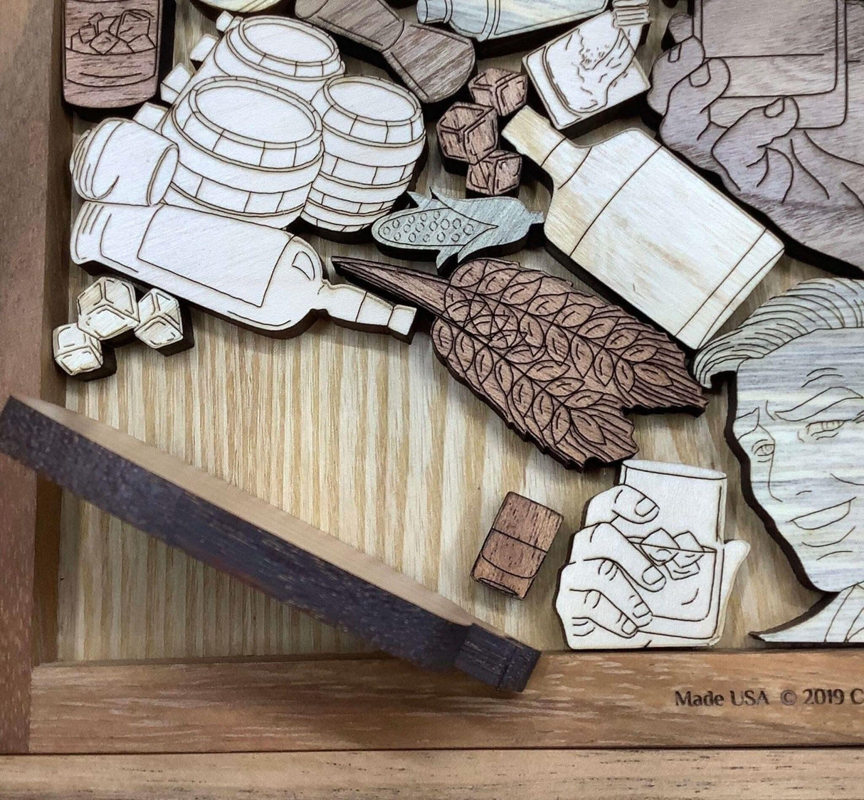 Whiskey - Scotch - Bourbon Lovers Puzzle - Personalizable Brain Teaser - Unique Gift Idea for Dad - Creative Crafthouse