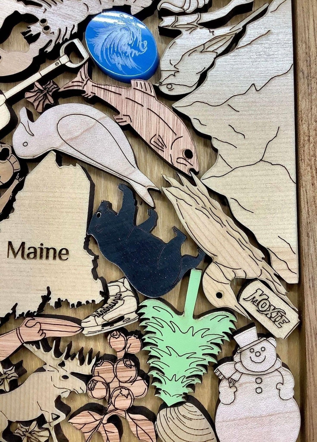 Wicked Good Maine Puzzle - artistic and challenging - can be personalized - Creative Crafthouse