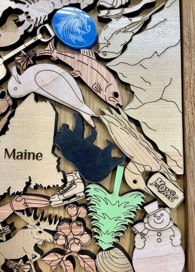 Wicked Good Maine Puzzle - artistic and challenging - can be personalized - Creative Crafthouse