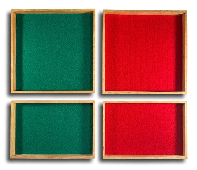 Wooden Game Trays | Felt Lined Puzzle Display - Creative Crafthouse