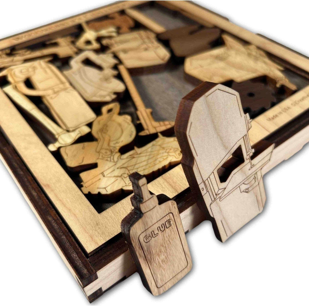 Woodworkers Challenge Puzzle - artistic and challenging - can be personalized - Creative Crafthouse
