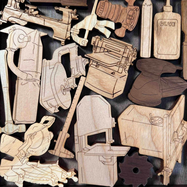Woodworkers Challenge Puzzle - artistic and challenging - can be personalized - Creative Crafthouse