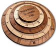 Word Wheel Scramble 74B - Wooden Puzzle Word Search Challenges - Creative Crafthouse