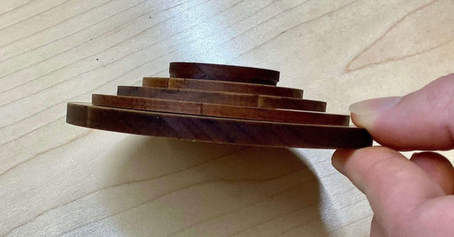 Word Wheel Scramble 74B - Wooden Puzzle Word Search Challenges - Creative Crafthouse