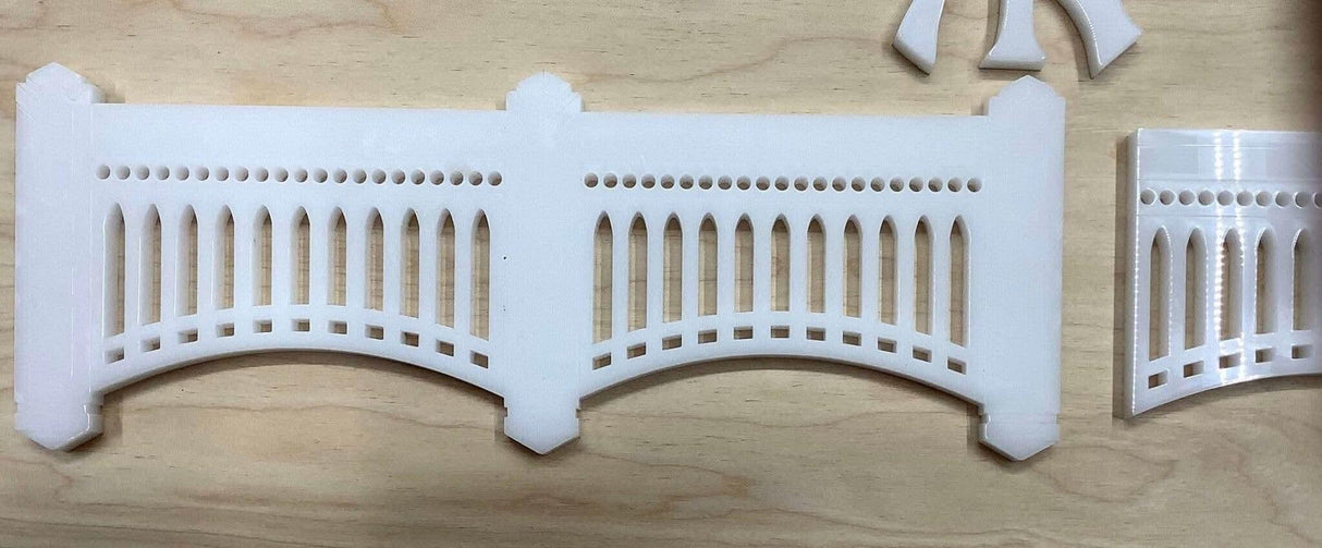 Yankee Façade Premium Size - 18” x 3.5” x 1/4" Thick White Acrylic New York Yankees Decor - Creative Crafthouse