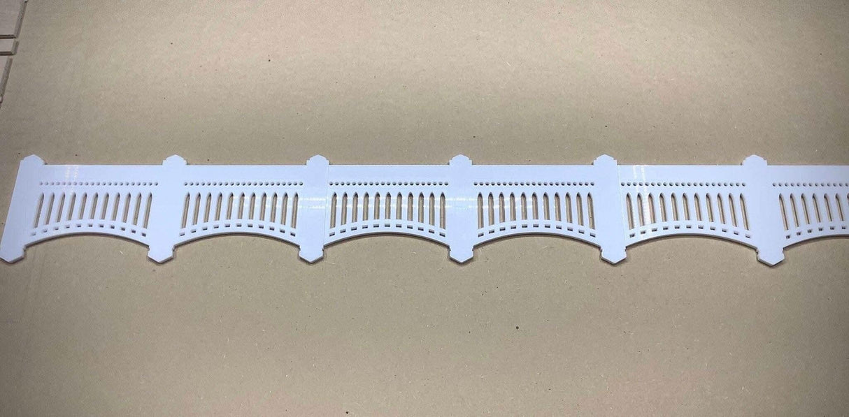 Yankee Stadium Facade 40 inches by 5.2 inches - 1/4" White Acrylic - Sports Wall Hanging - Sports Decoration for Man Cave - Creative Crafthouse