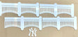 Yankee Stadium White Acrylic Facade 72 inch long x 7 inch height - 1/4 inch - Imagine This in Your Man Cave or Sports Room - Creative Crafthouse