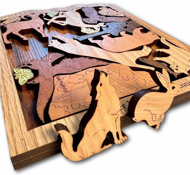 Yellowstone Park Puzzle - Forever Wild - artistic and challenging - can be personalized - Creative Crafthouse