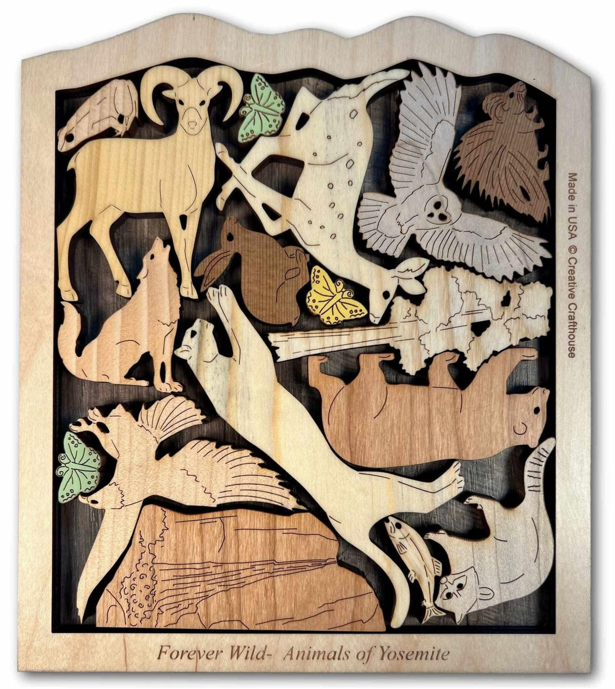 Yosemite Park Puzzle - Forever Wild - artistic and challenging - can be personalized - Creative Crafthouse