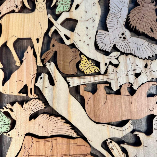 Yosemite Park Puzzle - Forever Wild - artistic and challenging - can be personalized - Creative Crafthouse