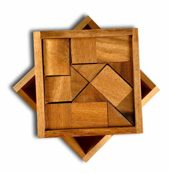 Devil's Square - difficult wooden puzzle