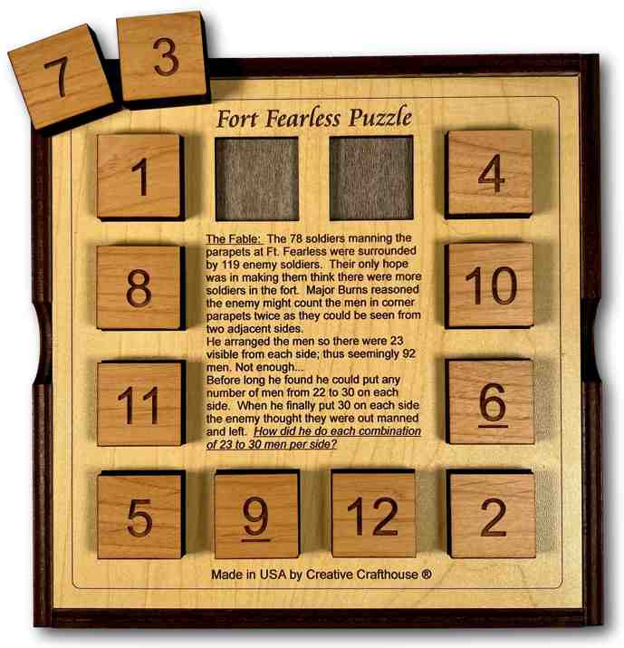 Fort Fearless- 9 math & logic puzzles to solve