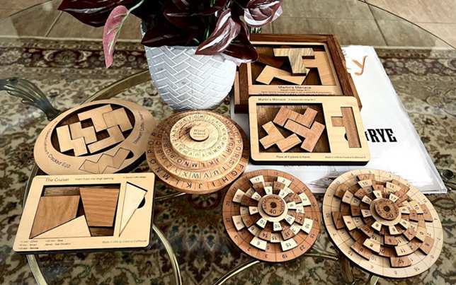 Wood Brain Teaser Puzzles for the Coffee Table