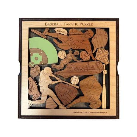 Shopo sports themed wooden brain teasers from our popular Picture Frame Puzzle Series.