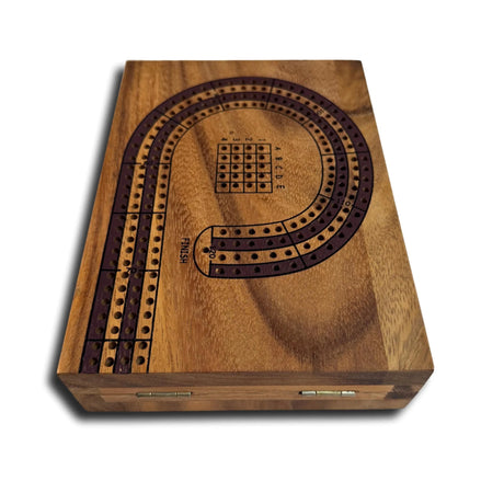4 - Player Cribbage Board – Folding Wooden Game Board - Creative Crafthouse