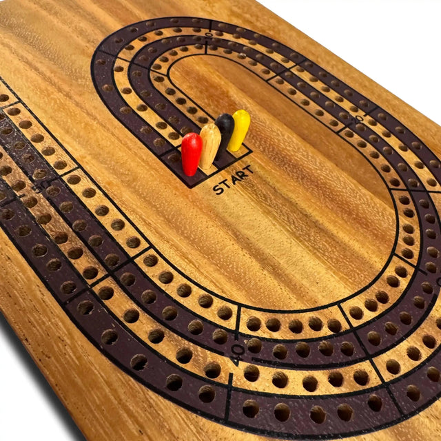 4 - Player Cribbage Board – Folding Wooden Game Board - Creative Crafthouse