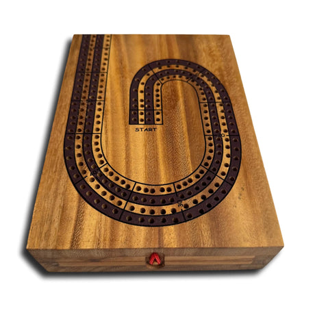 4 - Player Cribbage Board – Folding Wooden Game Board - Creative Crafthouse