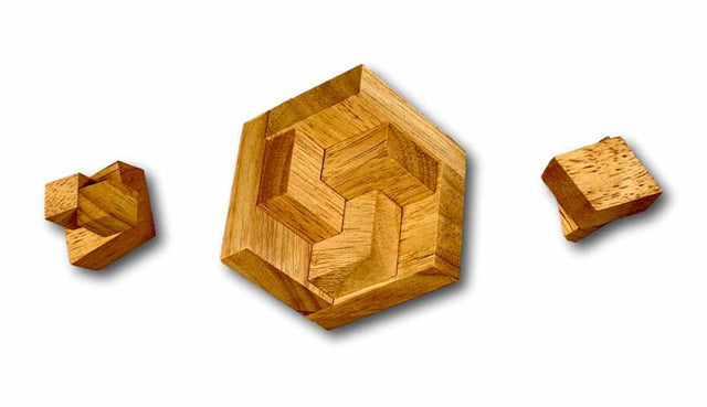 4D Puzzle – Geometric Wooden Brain Teaser - Creative Crafthouse