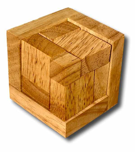 4D Puzzle – Geometric Wooden Brain Teaser - Creative Crafthouse