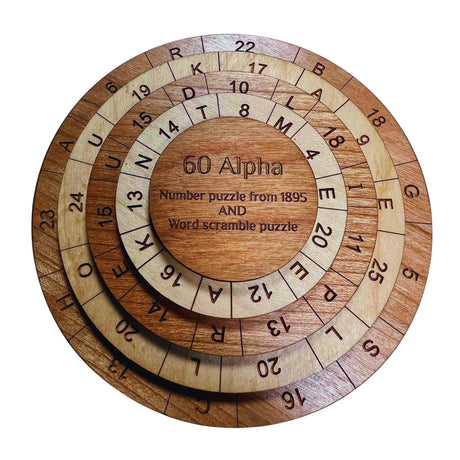 60 Alpha – Math Puzzle - Word Puzzle - Brain Teaser - Creative Crafthouse