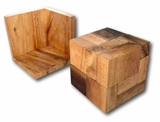 8 L - ements Wood Puzzle - 3D brain teaser puzzle - Creative Crafthouse