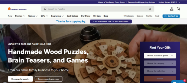 Wooden Puzzles for Kids & Family Game Night | Crafthouse - Creative ...