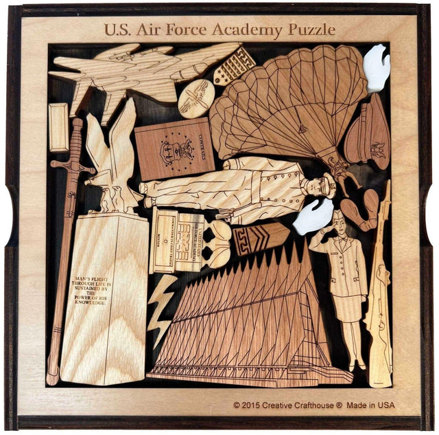 Air Force Academy Puzzle – artistic and challenging - can be personalized - Creative Crafthouse