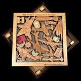 Air Force Challenge Puzzle - Can Be Personalized With Custom Engraving For a Special Gift - Creative Crafthouse