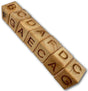 Alpha Snake G - 7 Wood Brain Teaser Puzzle - Arrange the blocks so that no letters repeated on each side - Creative Crafthouse
