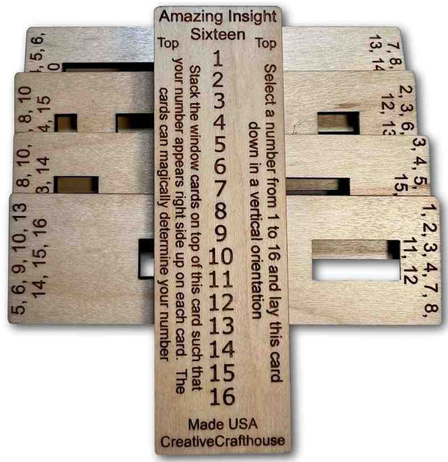 Amazing Insight Sixteen – The Mind - Reading Number Puzzle - Creative Crafthouse