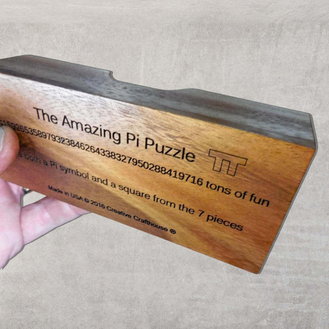 Amazing Pi Puzzle – 7 - Piece Brain Teaser for Math Enthusiasts - Creative Crafthouse