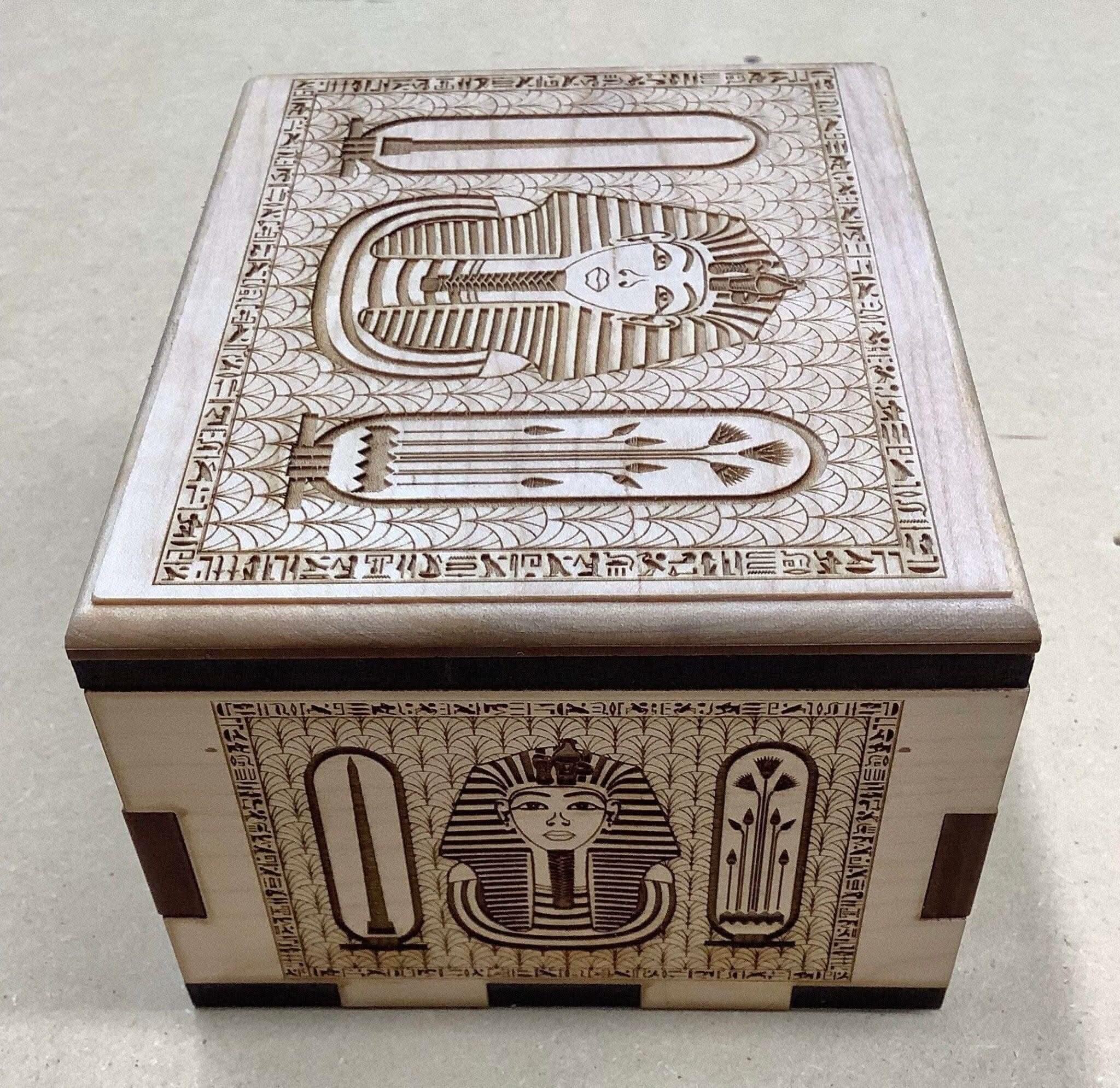 Ancient Egypt Puzzle Box – Escape Room Prop & Gift – Creative