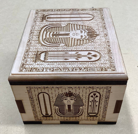 Hurricane Puzzle Box with Ancient Egypt Artwork - Creative Crafthouse