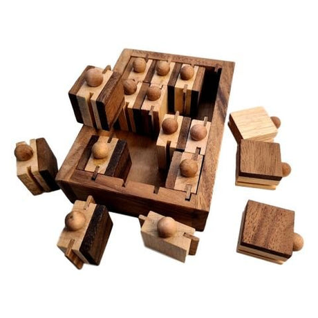 Apothecary Chest Wooden Puzzle – Intricate Packing Brain Teaser Box - Creative Crafthouse