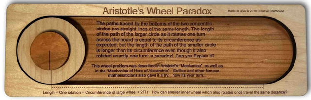 Aristotle's Wheel Paradox - Wooden Puzzle - Creative Crafthouse