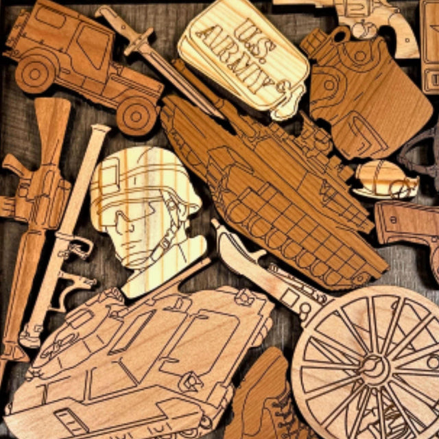 Army Challenge Wood Puzzle | Personalizable Graduation Gift - Creative Crafthouse