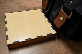 Artisanal Wooden Chinese Checkers 2 person| Exclusive 6x6" Design with Travel Cover | Camping Activity | Travel Games - Creative Crafthouse