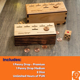 Authentic Penny Drop Games Christmas Gift Set for All Ages | Fun Family Game| Tabletop & Travel Edition | Gift for Family, Kids, Adults, - Creative Crafthouse