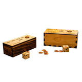 Authentic Penny Drop Game Set with two wooden game boards