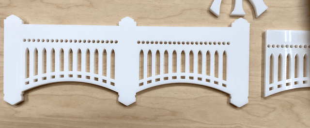 Baseball Stadium Facade | 18” x 3.5” x 1/4" Thick Acrylic - Creative Crafthouse