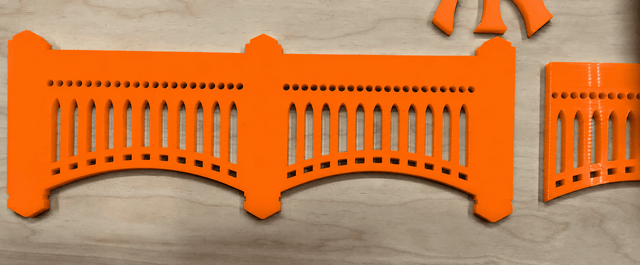 Baseball Stadium Facade | 18” x 3.5” x 1/4" Thick Acrylic - Creative Crafthouse