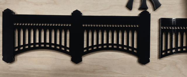 Baseball Stadium Facade | 18” x 3.5” x 1/4" Thick Acrylic - Creative Crafthouse