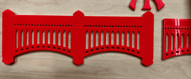 Baseball Stadium Facade | 18” x 3.5” x 1/4" Thick Acrylic - Creative Crafthouse