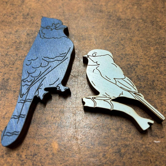 Bird Lovers Puzzle, Personalize with a Laser Engraved Name, 16 Piece Wood Brain Teaser - Creative Crafthouse