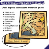 Bird Lovers Puzzle, Personalize with a Laser Engraved Name, 16 Piece Wood Brain Teaser - Creative Crafthouse