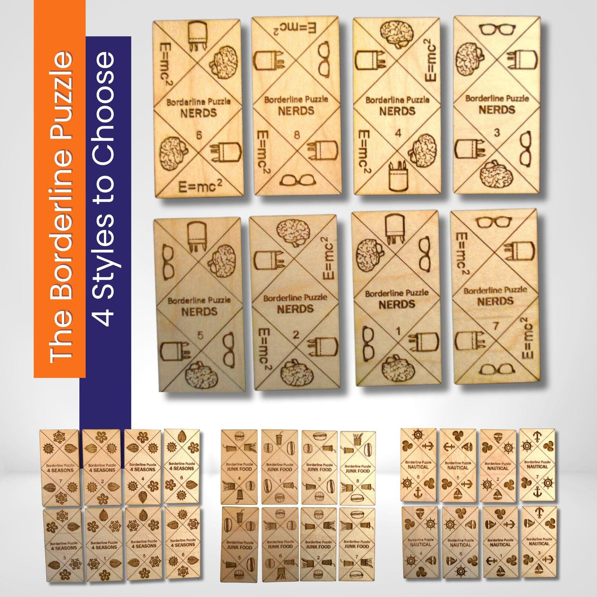Borderline Puzzles – Wood Edge Matching Brain Teaser - Creative Crafthouse