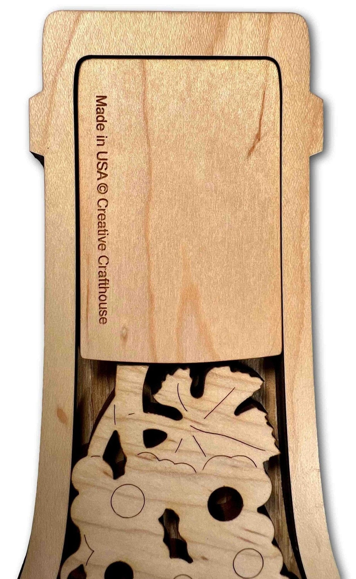 Bottle of Fine Wine Puzzle | Maple Wood Version | Add a Laser Engraved Name or Message - Creative Crafthouse