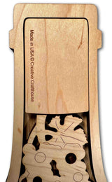 Bottle of Fine Wine Puzzle | Maple Wood Version | Add a Laser Engraved Name or Message - Creative Crafthouse