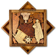 Three Jewels Puzzle - Buddhism Picture Frame Puzzle - artistic and challenging - can be personalized - Creative Crafthouse