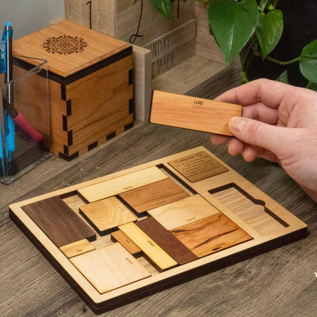 Impossible Wood Puzzle for Adults | 12 Piece Brain Teaser Handmade in Florida | Extremely Hard | The Calibron 12 Puzzle - Creative Crafthouse